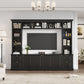 All-in-One Modern TV Stand with Bookcase
