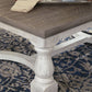 Havalance - Rectangular Cocktail Table - Gray / White