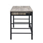 Disho - Writing Desk With USB - Light Weathered Oak & Black