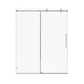Frameless Single Sliding Shower Doors - 56-60" W x 74" H