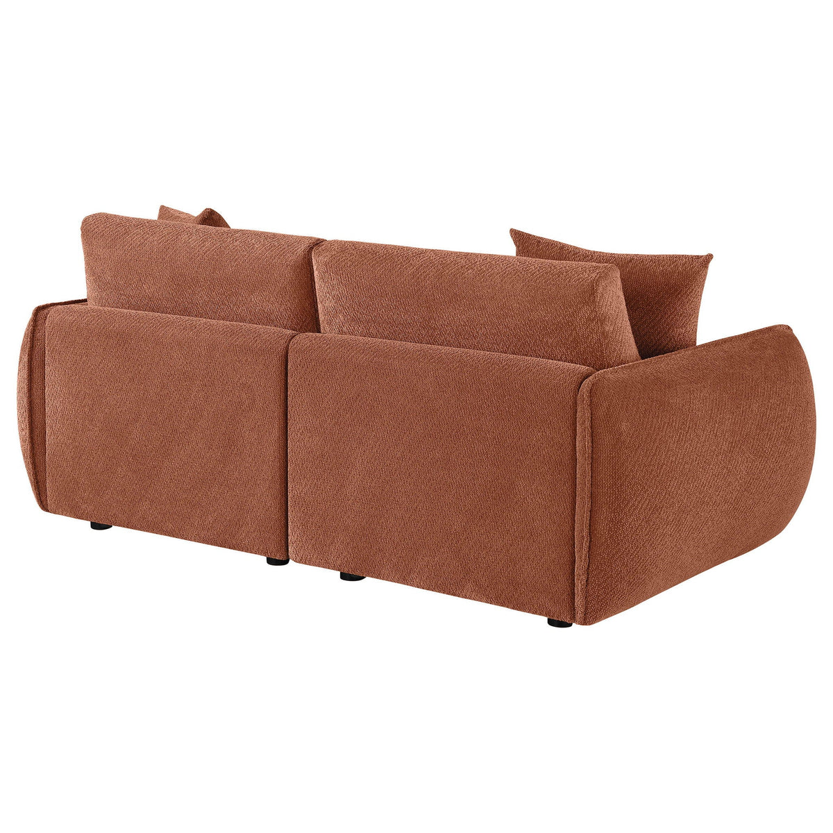 Elysia Chenille Upholstered Modular Lounge Loveseat Coral - view 6