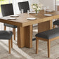 TOPMAX Farmhouse 78.1-Inch Extendable Wood Dining Table Set