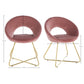 Modern Accent Velvet Chairs Set of 2