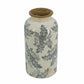 5.3x5.3x10.2" Flower Vase with Floral Pattern