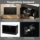 36 Inch Wall Mounted Bathroom Cabinet with Ceramic Sink