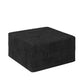 Modern Minimalist Corduroy Ottoman Sofa - Black