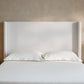 Hosford Upholstered Wingback Bed