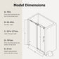 Frameless Single Sliding Soft-Close Shower Doors