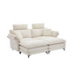 Modern Corduroy Upholstered Sectional Sofa
