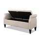 Jacqueline 57.5" Tufted Roll Arm Storage Bench
