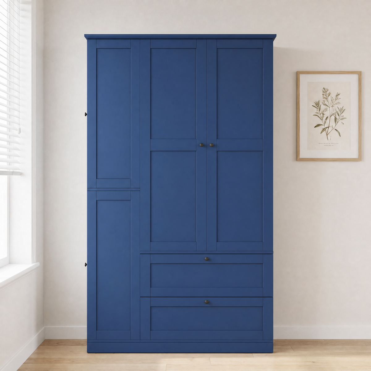 TOPMAX 73.6" Tall Farmhouse Kitchen Pantry Cabinet