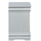 Louis Philippe III Platinum Finish Nightstand