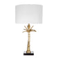 D16x31" Leaf Lamp with Marble Base