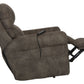 Tranquility - Power Headrest Power Lay Flat Reclining With CR3 Heat / Massage / Lumbar - Pewter
