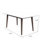 Levi Modern Style Solid Wood Rectangular Dining Kitchen Table