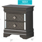 Chic Metallic Nightstand