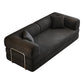 78.8' Compression Sofa,Convertible Floor Sofa Bed-with Pillow Back Support Armrest,Comfy Futon Couch Sleeper Bed,Loveseats Boneless Modular Sectional Sofa,Corduroy fabric,for Living Room,Bedroom,Black
