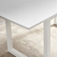 Square Extendable Dining Table with Metal Legs