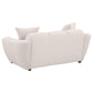 Destino Chenille Upholstered Splayed Arm Loveseat Greige - view 6
