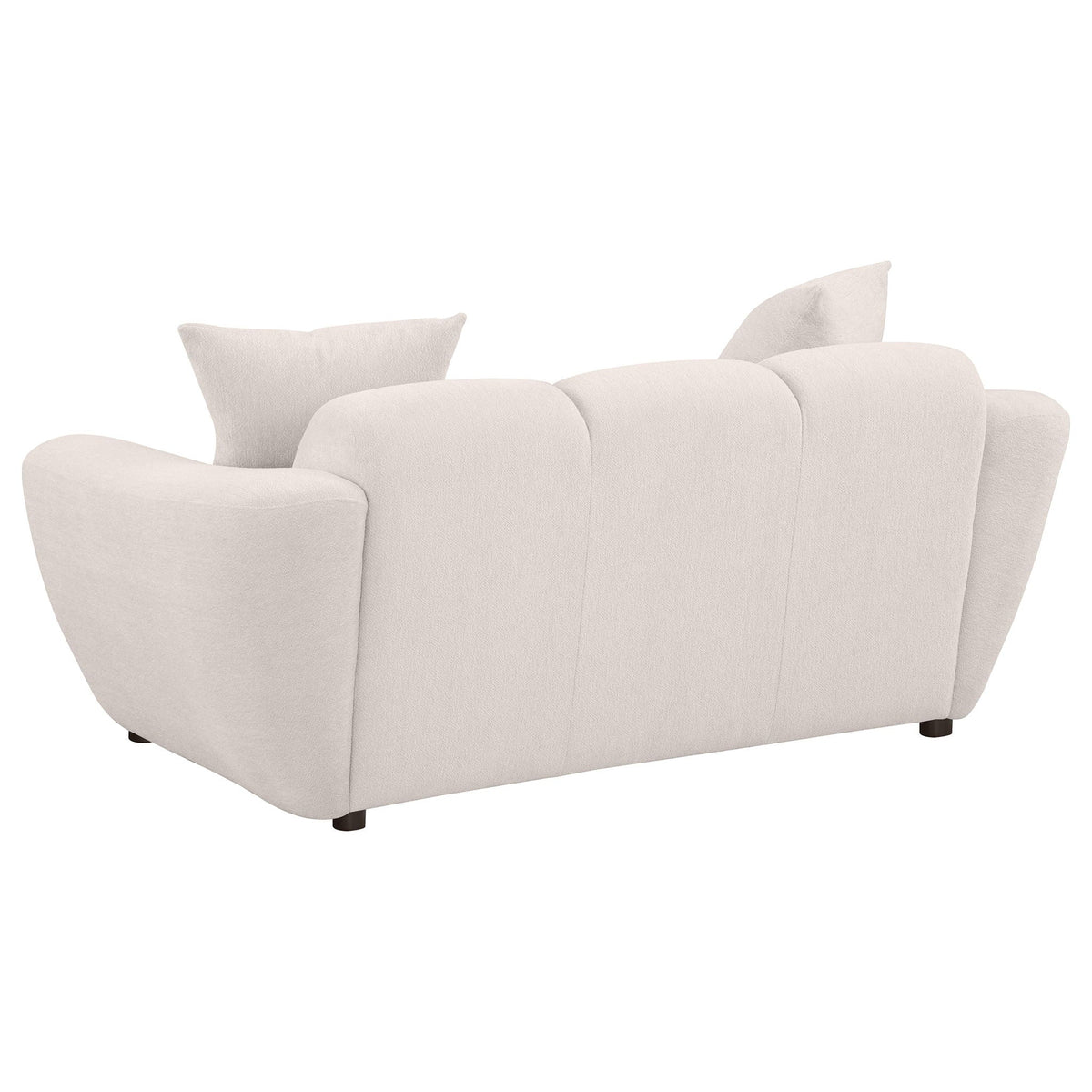 Destino Chenille Upholstered Splayed Arm Loveseat Greige - view 6