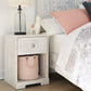 Paxberry - One Drawer Night Stand - Open Cubby - Whitewash