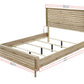 Mid-Century-Inspired King Size Panel Bed