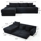 Modern L - Shaped Sectional Couch With Memory Foam - view 18