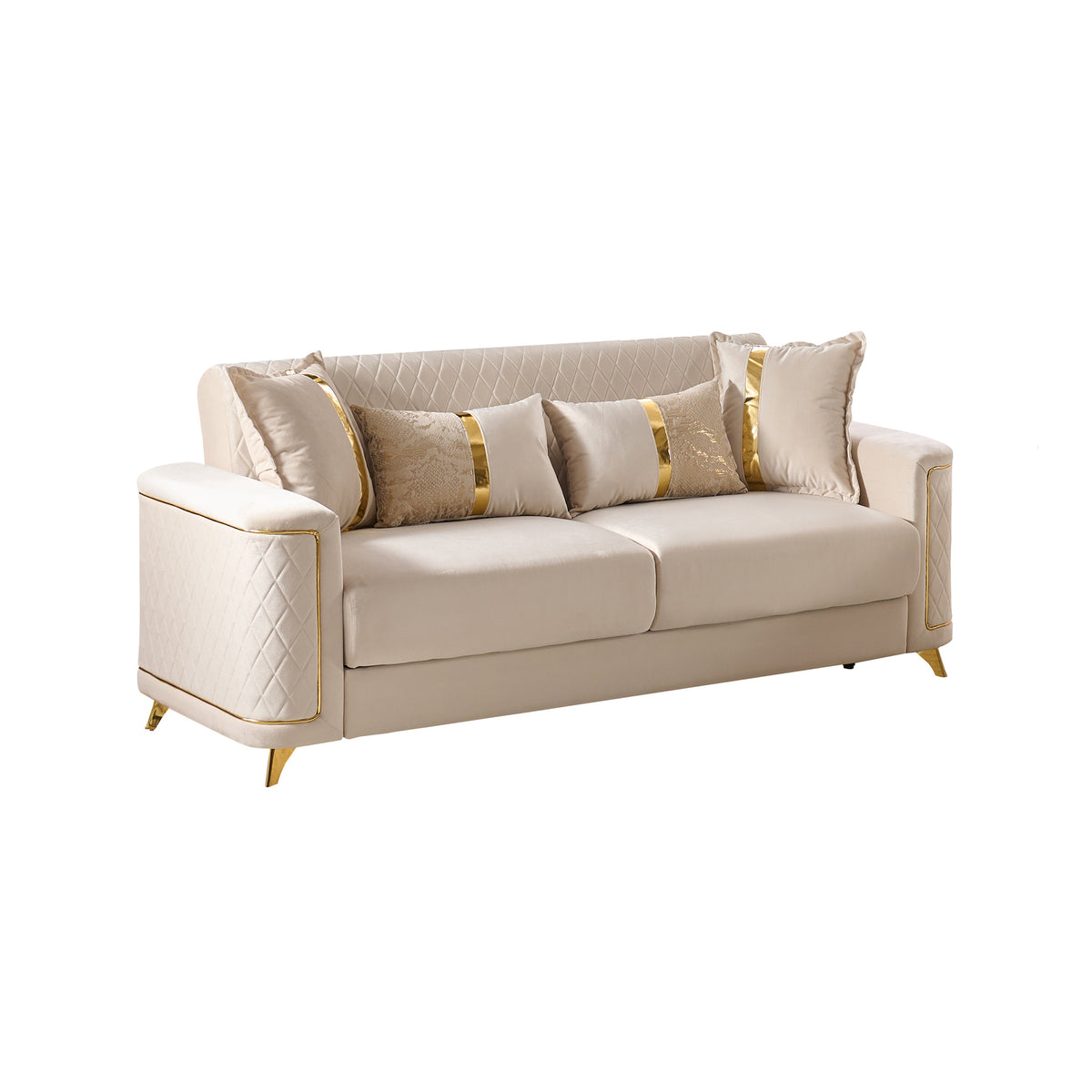 Lisa Modern Sofa in Copper