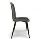 Baylor Dining Chair - Set of 2 - Dark Grey Velvet