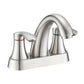 Two Handle 4 Inch Centerset Bathroom Sink Faucet with Pop-Up Drain
