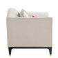 Tayden - Chair With 2 Pillows - Beige Velvet