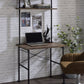 Ensata - Writing Desk - Rustic Oak & Black