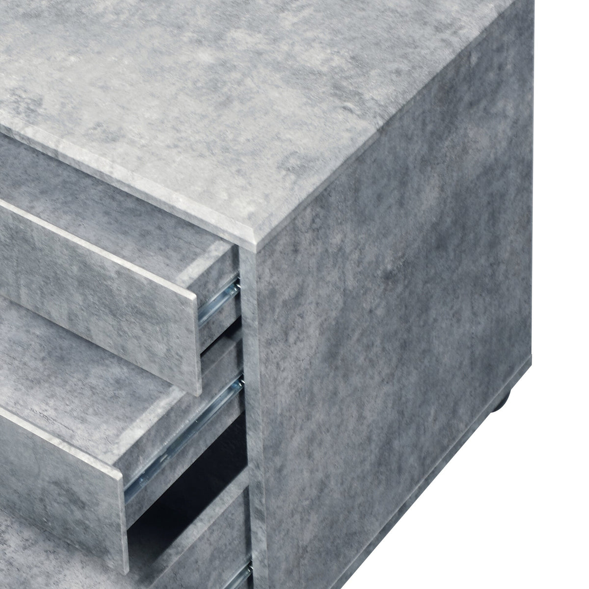 Jurgen Faux Concrete File Cabinet
