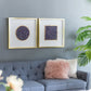 Set of 2 Lillian Purple Crystal Shadow Boxes