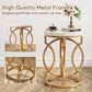 20” Round End Table with Faux Marble Top
