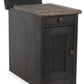 Tyler Creek - Chair Side End Table - Grayish Brown / Black