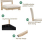 Modern 4 Person Dining Table Set with 4 Chairs