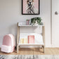 Blariden - Small Bookcase - White / Tan