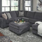 Tracling - Oversized Accent Ottoman - Slate