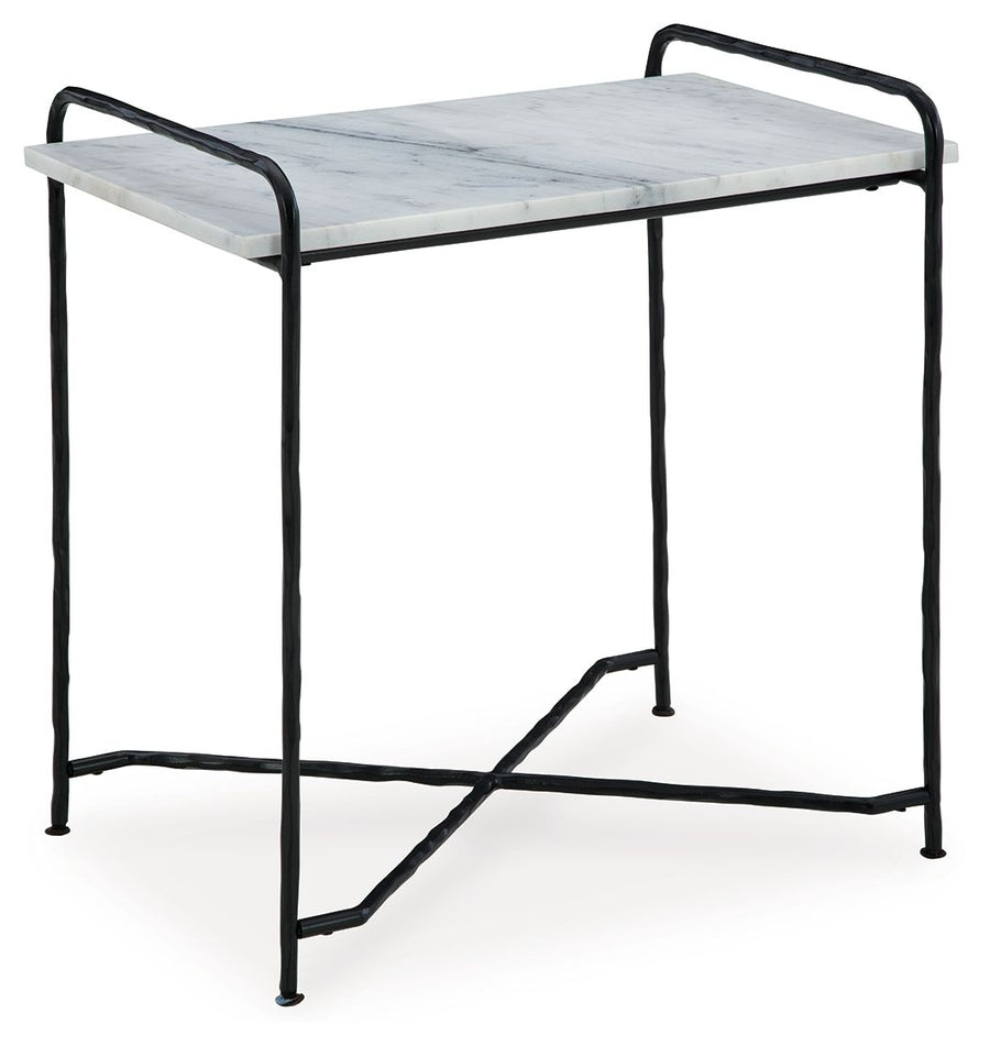 Ashber - Accent Table - White / Black