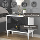 Dubni - Accent Table - White & Black