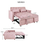 3 In 1 Pull Out Couch Convertible Sofa Bed With Reclining Backrest - view 30