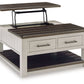 Darborn - Lift Top Cocktail Table - Gray / Brown