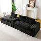Black Turtle Velvet Versatile Sofa