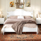 Retro Style King Bed Frame with Headboard