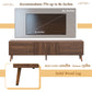 Mid Century TV Stand with 2 Drawers