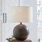 Hambell - Metal Table Lamp - Black / Gold Finish