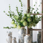 5.3x5.3x10.2" Flower Vase with Floral Pattern