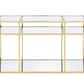 Uchenna - Sofa Table - Clear Glass & Gold