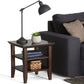 Acadian End Table - Brunette
